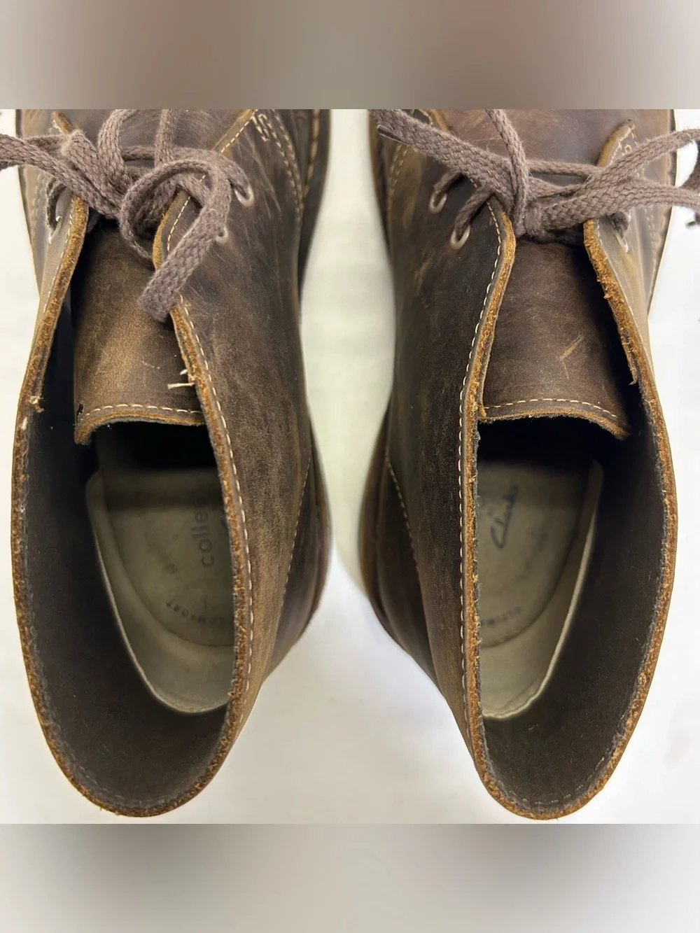 Clark’s Boots 15622 Brown Leather Chukka Boots men’s  size 8